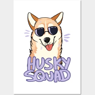 HUSKY SQUAD (light red) Posters and Art